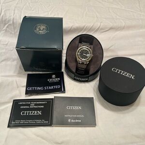 Citizen Eco‑Drive | Men’s, Stainless Steel AW1011‑54E, NWT Never Worn with box